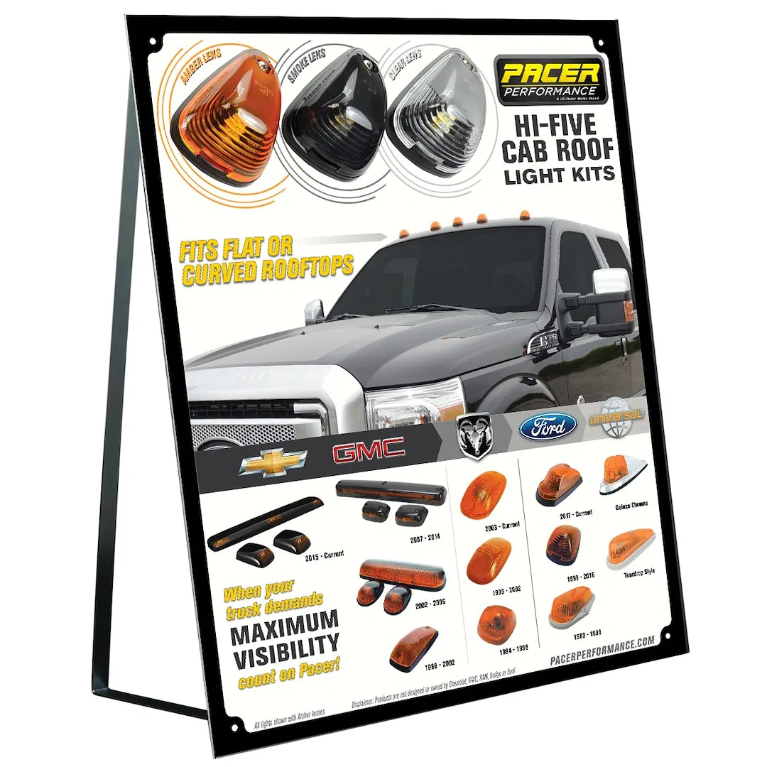 79-620 – PACER PERF Point Of Purchase Display, Hi-Five Cab Roof Lights Point Of Purchase Display